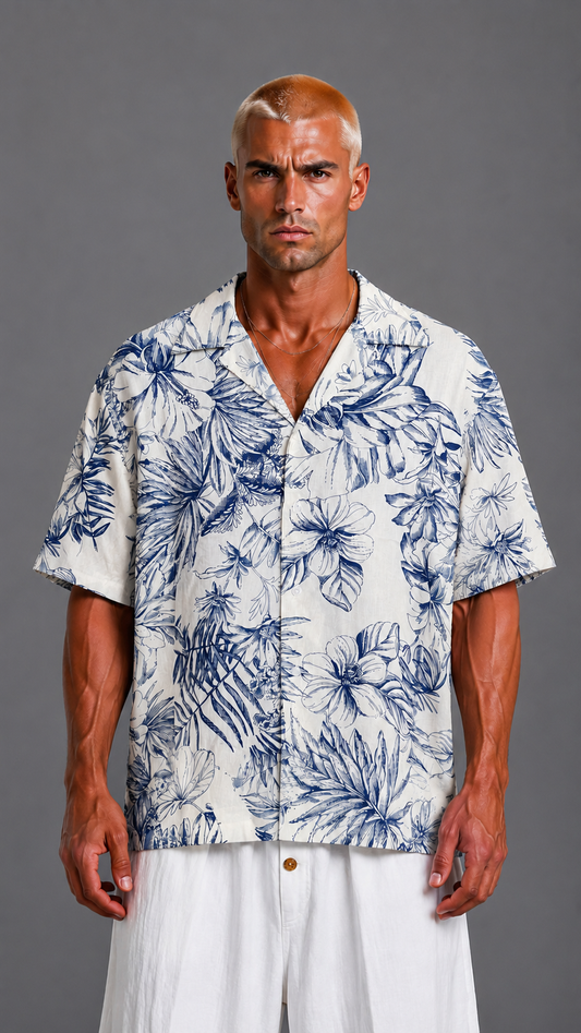 CAMICIA FLOWERS BLACK CIRCUS