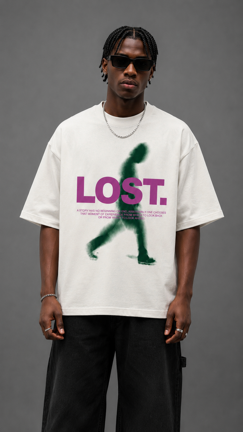 T-SHIRT LOST WHITE