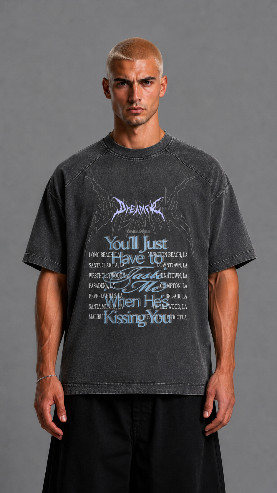 T-SHIRT DREAMER WASHED BLACK