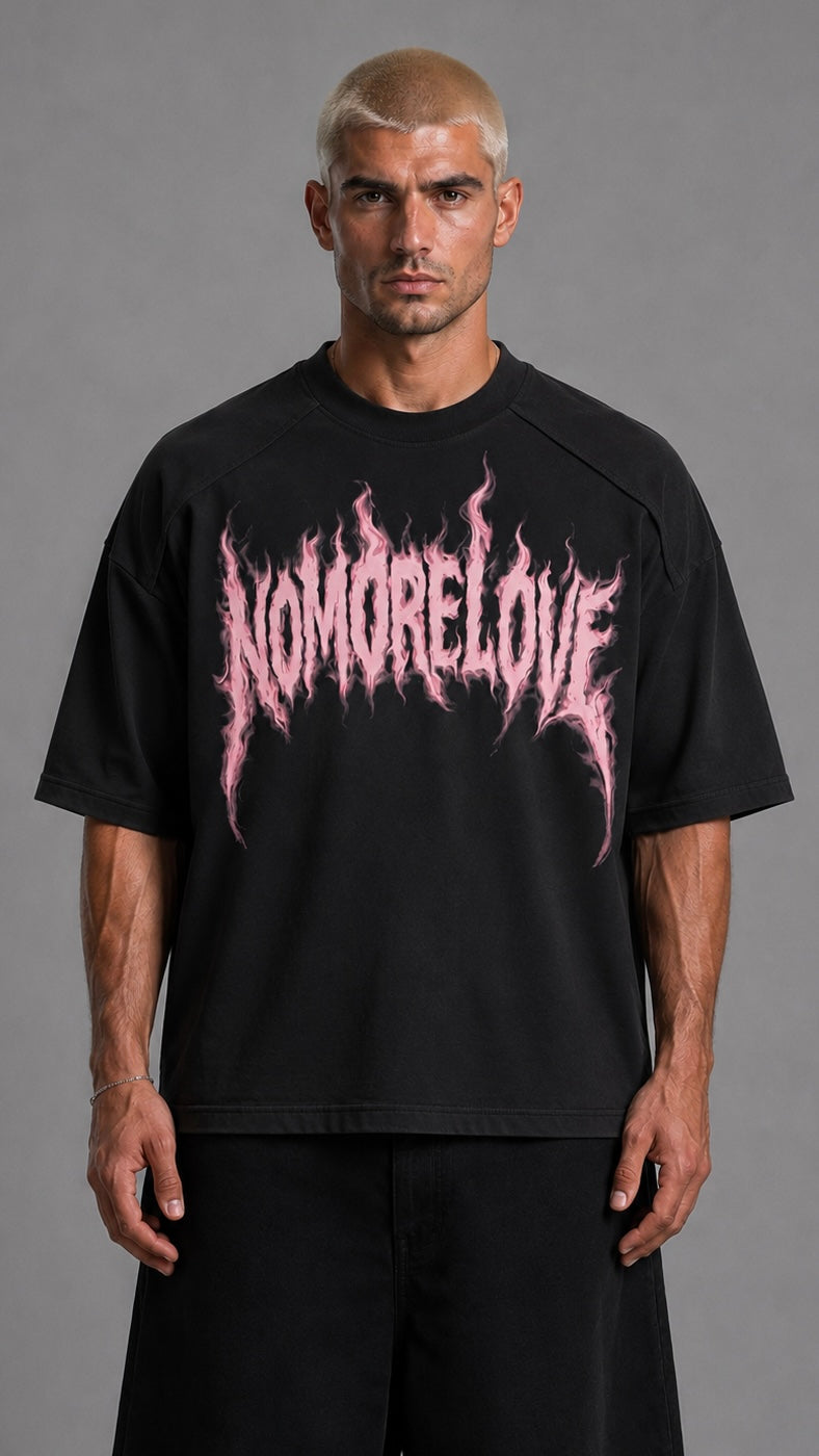 T-SHIRT NOMORE LOVE BLACK