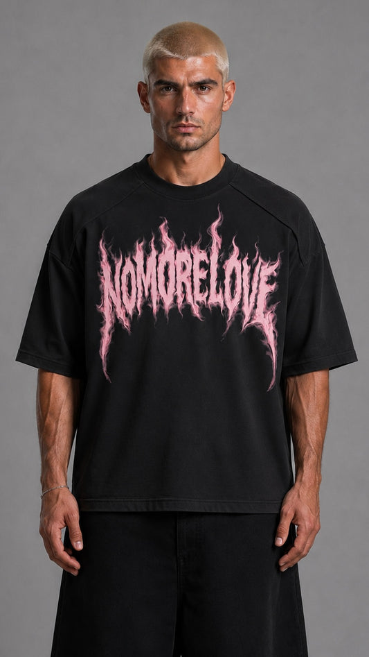 T-SHIRT NOMORE LOVE BLACK