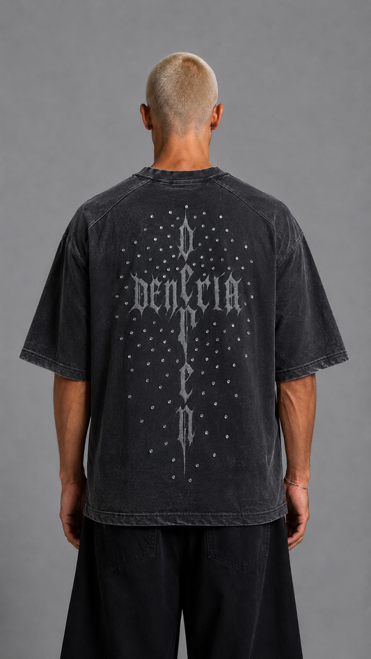 T-SHIRT CHICANO DIAMOND DEPENDENCIA BLACK