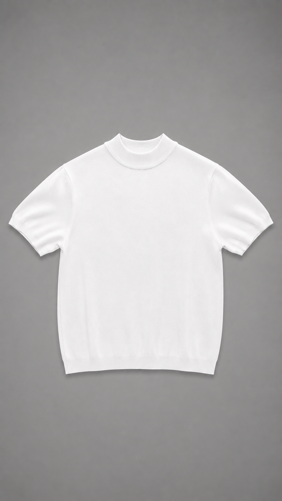 T-SHIRT IN FILO MEZZOCOLLO WHITE