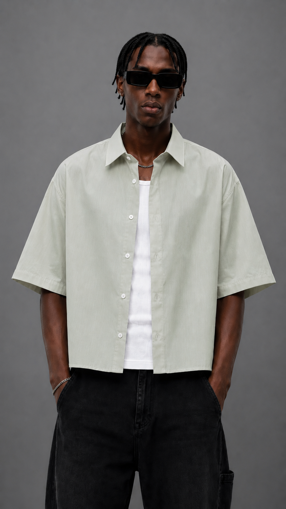 CAMICIA BOXY SALVIA