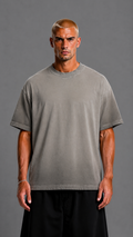 T-SHIRT RIOT WASHED GREY