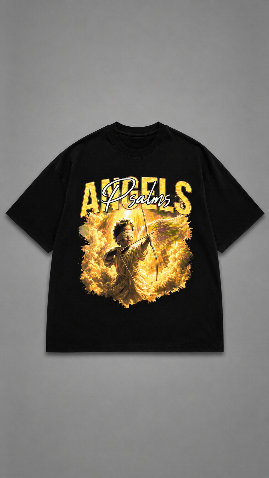 T-SHIRT ANGELS BLACK