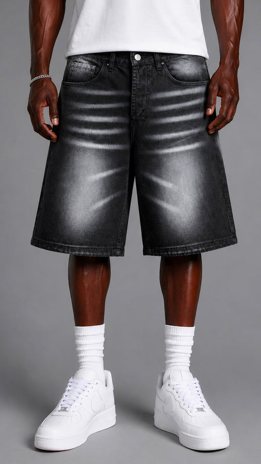 SHORTS IN DENIM D1059