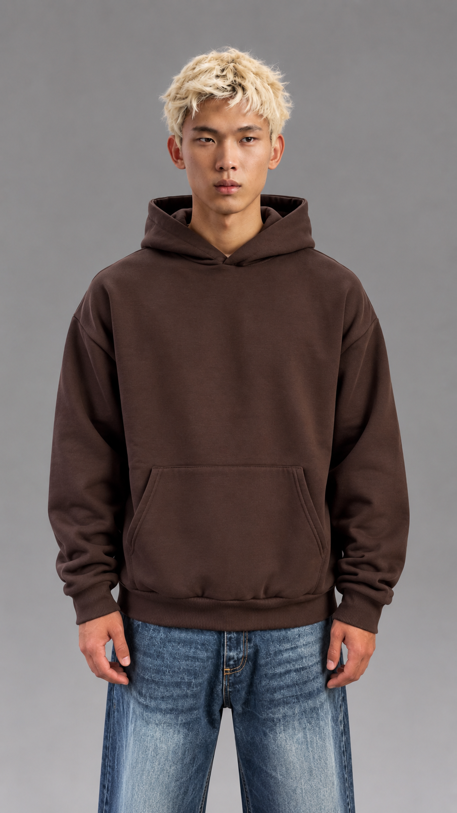 FELPA BOXY FIT BROWN