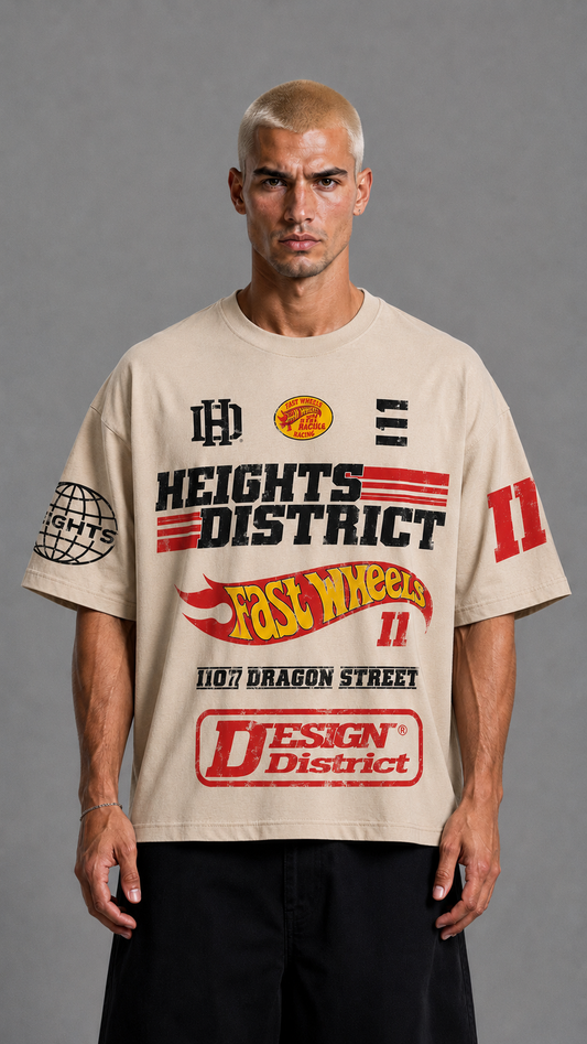 T-SHIRT RACING BEIGE