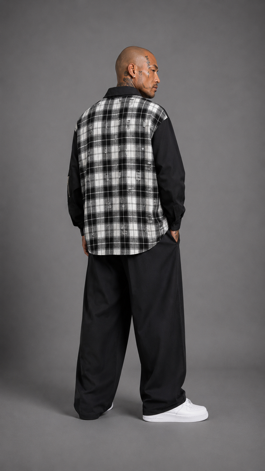 COORDINATO CHECK BLACK CIRCUS