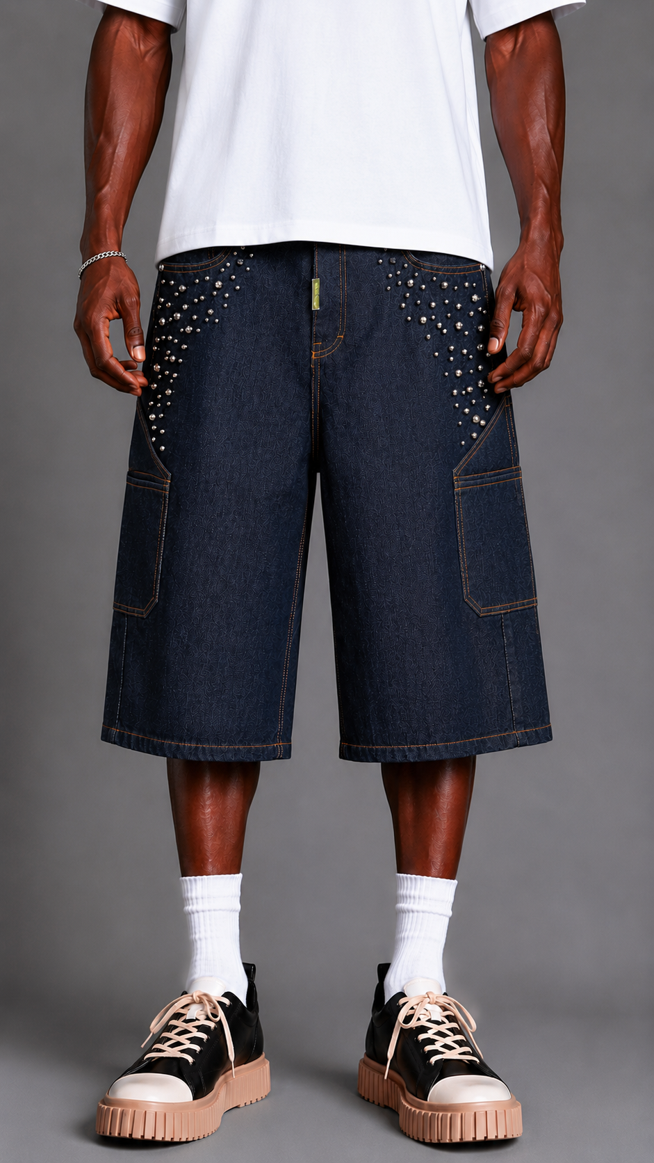 SHORTS SHINY BLUE