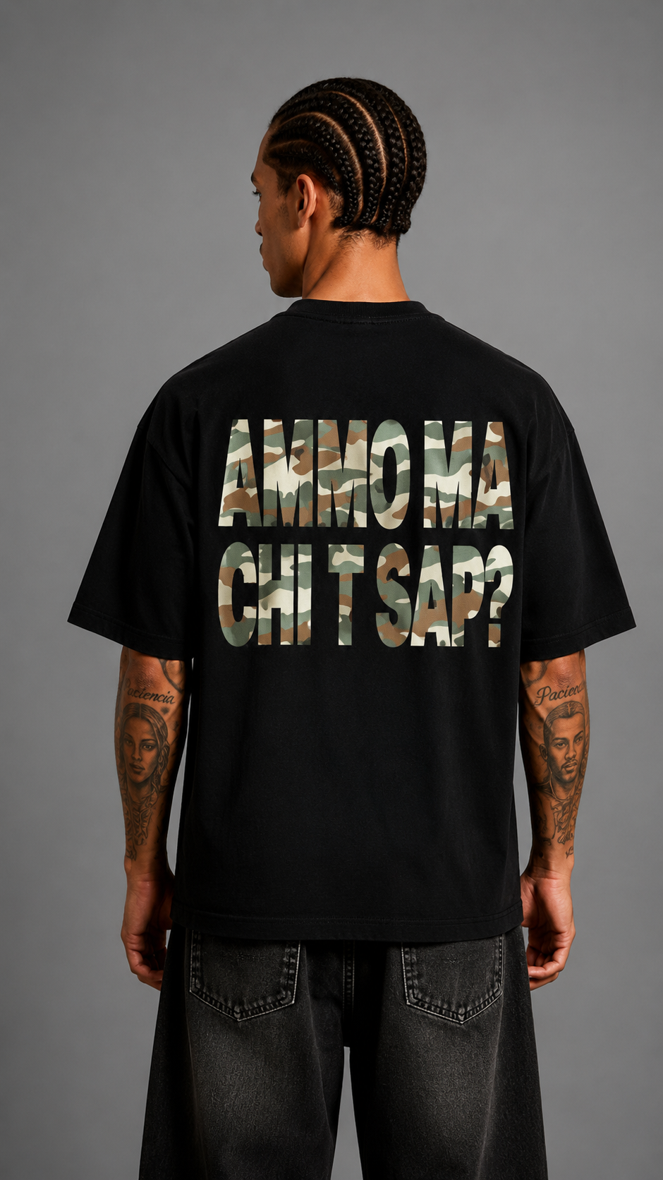 T-SHIRT AMMO MILITARY BLACK