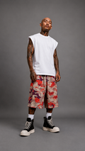 SHORTS MIMETICO ORANGE