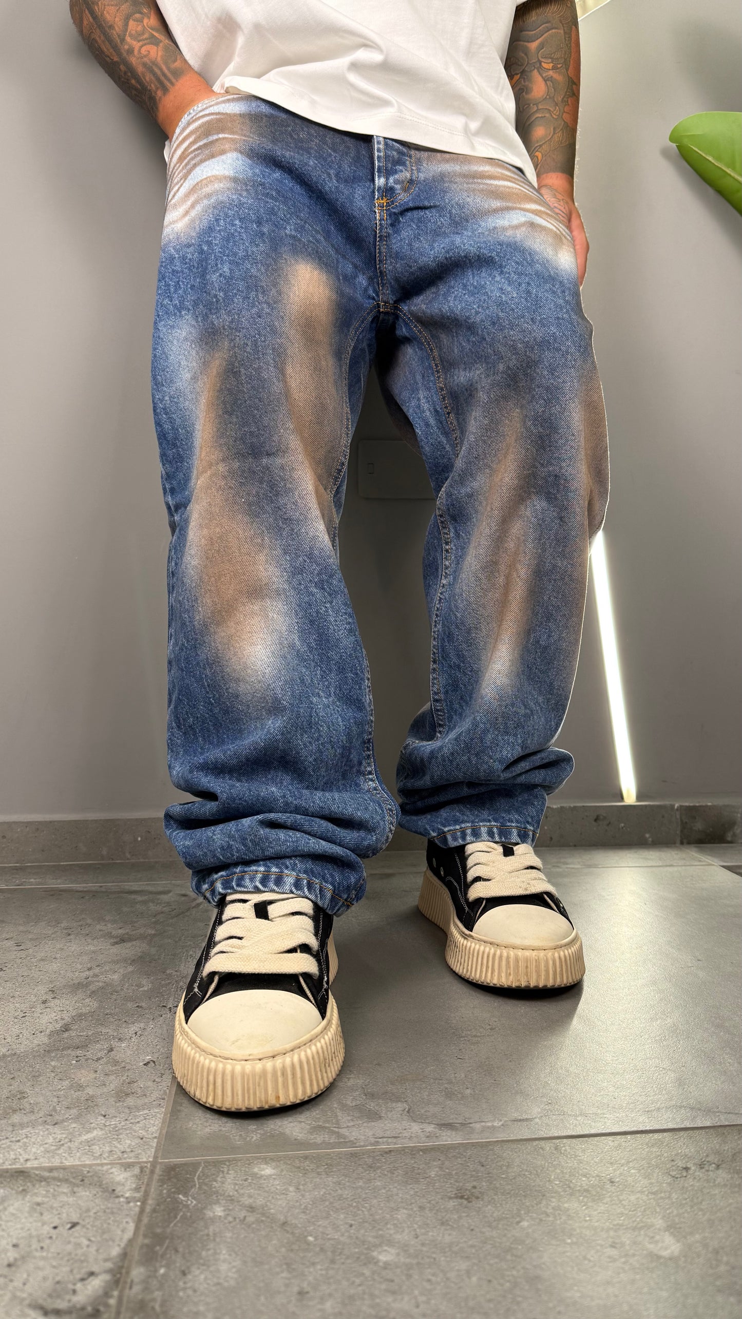 JEANS LV1 WASHED BNK