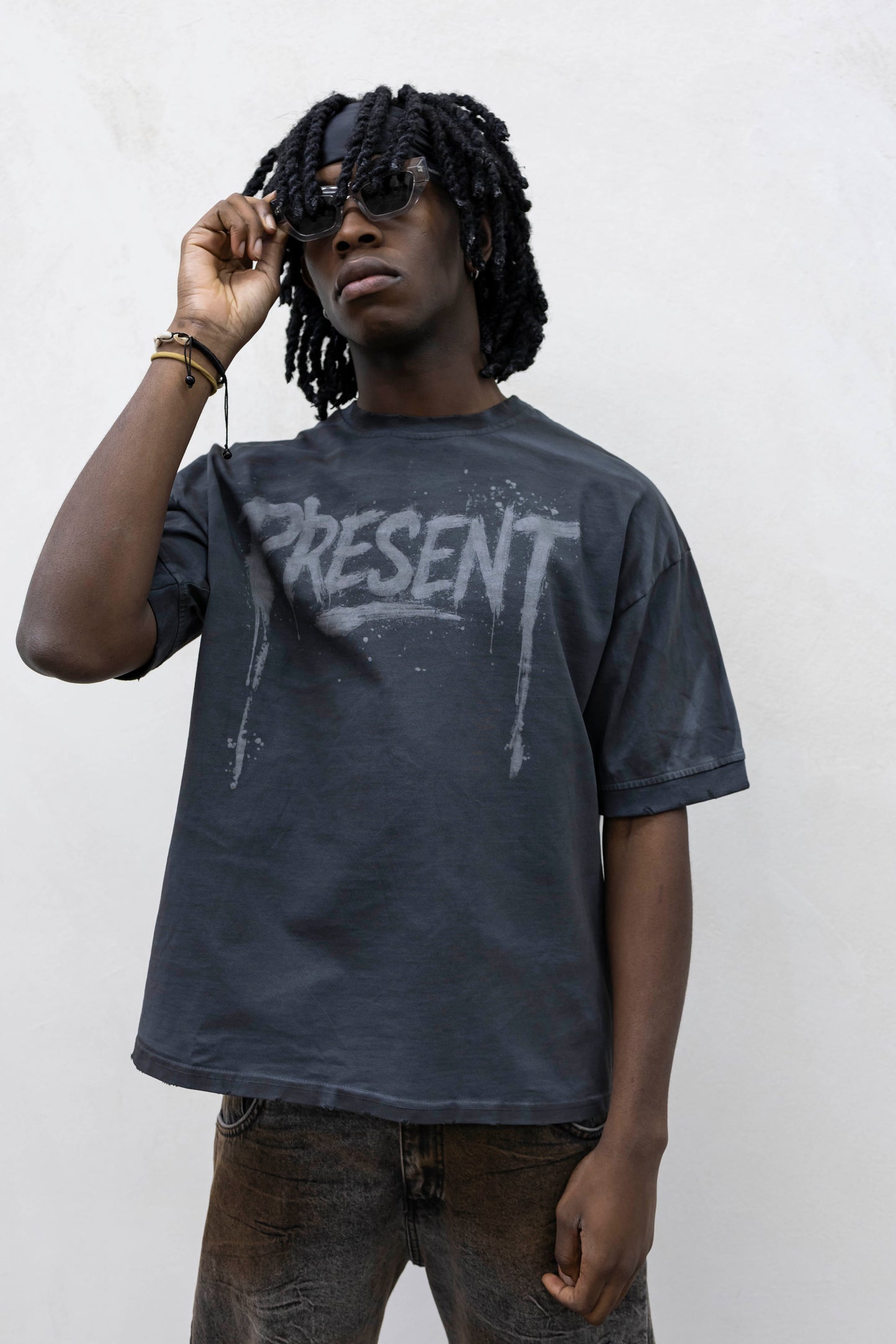 T-SHIRT WASHED E STAMPA