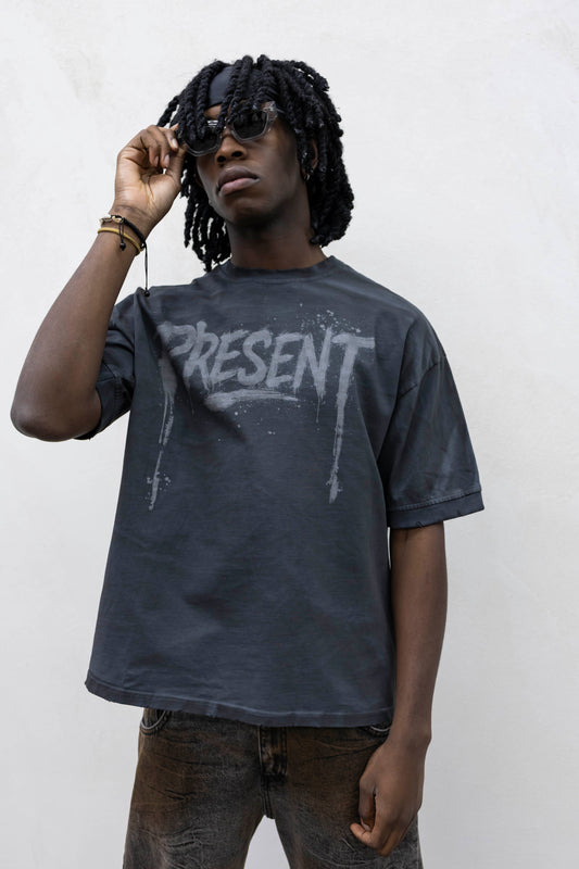 T-SHIRT WASHED E STAMPA