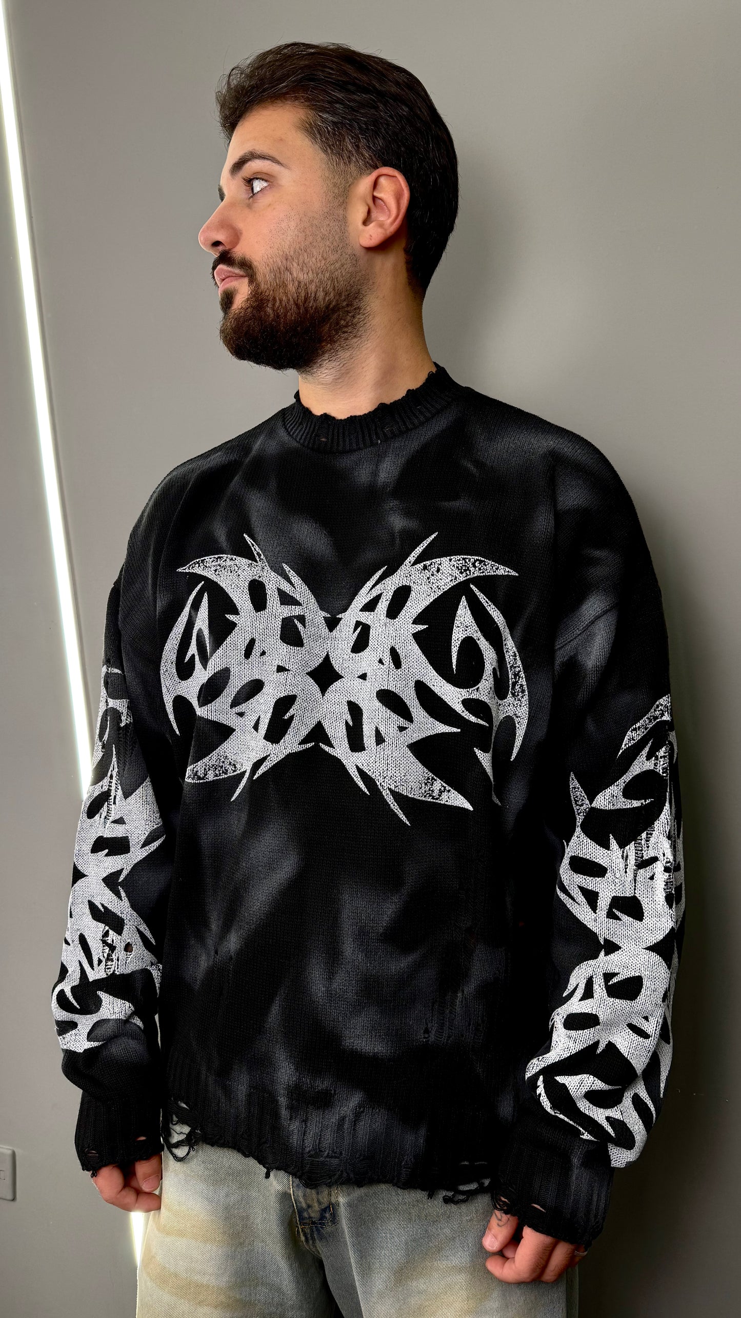 PULLOVER SAVAGE DYE CIANOTIC