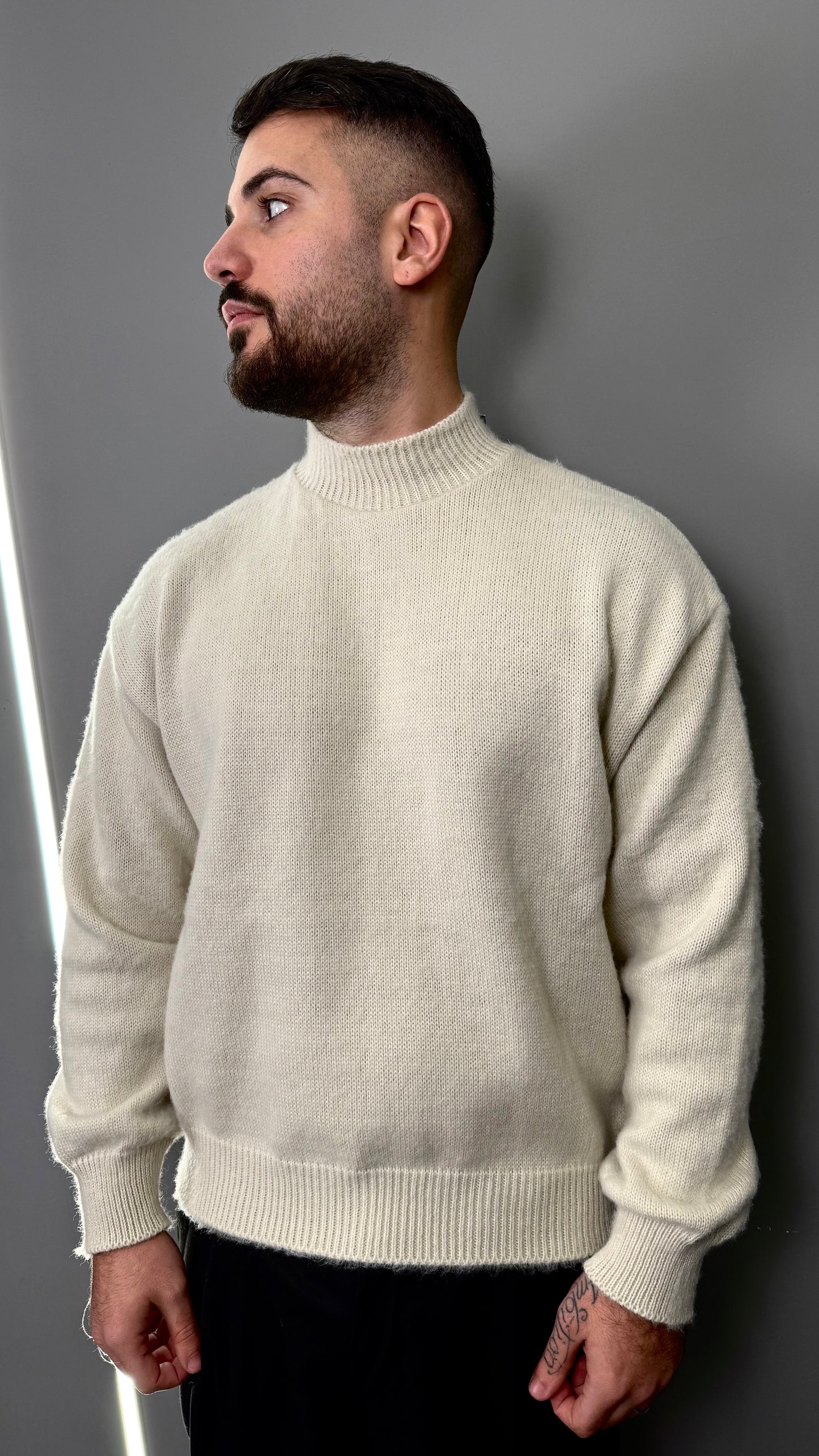 PULLOVER BEAR AR003 CREAM