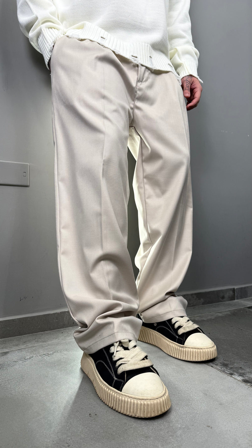 PANTALONE PALAZZO ARCHIIVE CREAM
