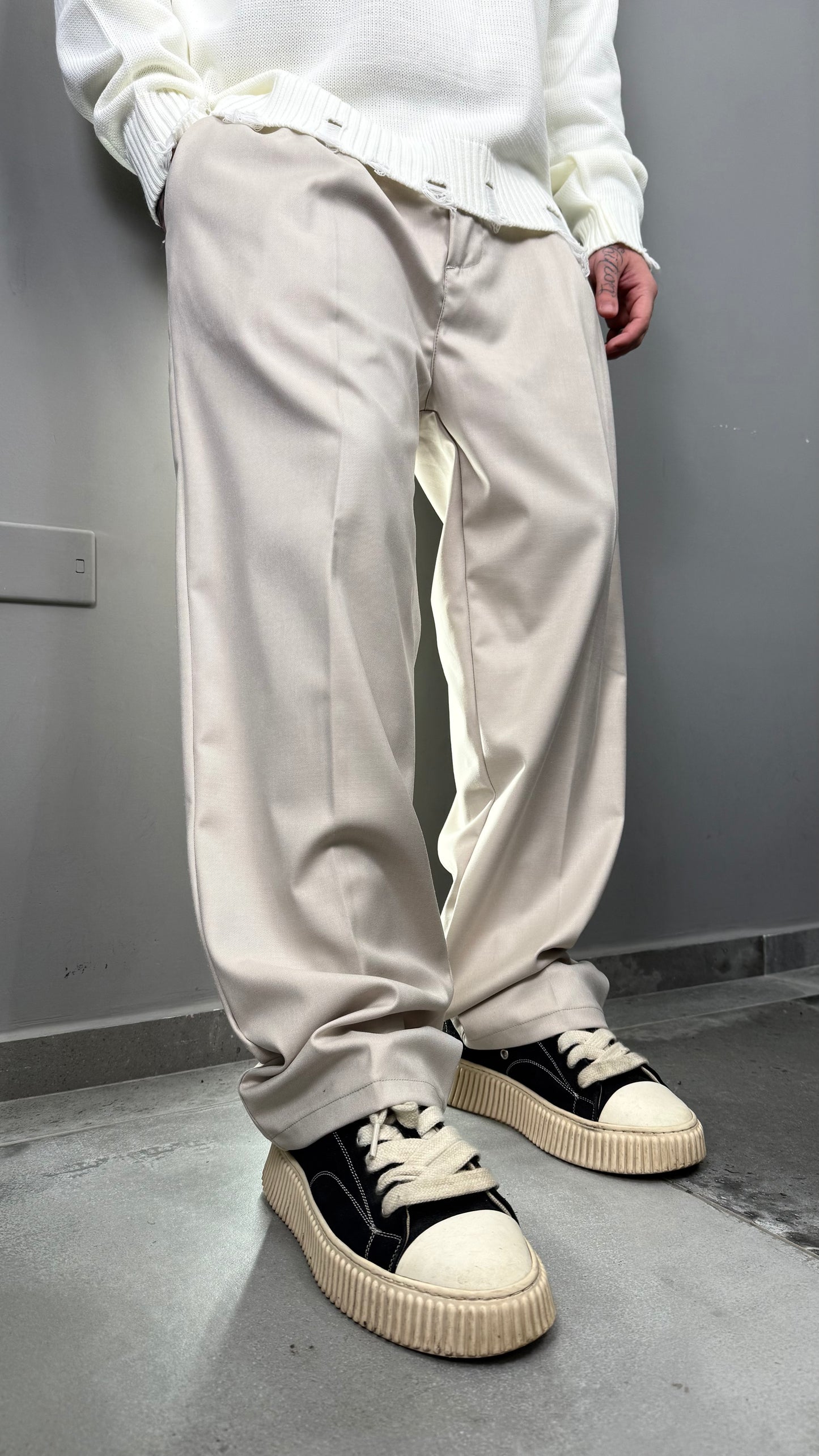 PANTALONE PALAZZO ARCHIIVE CREAM