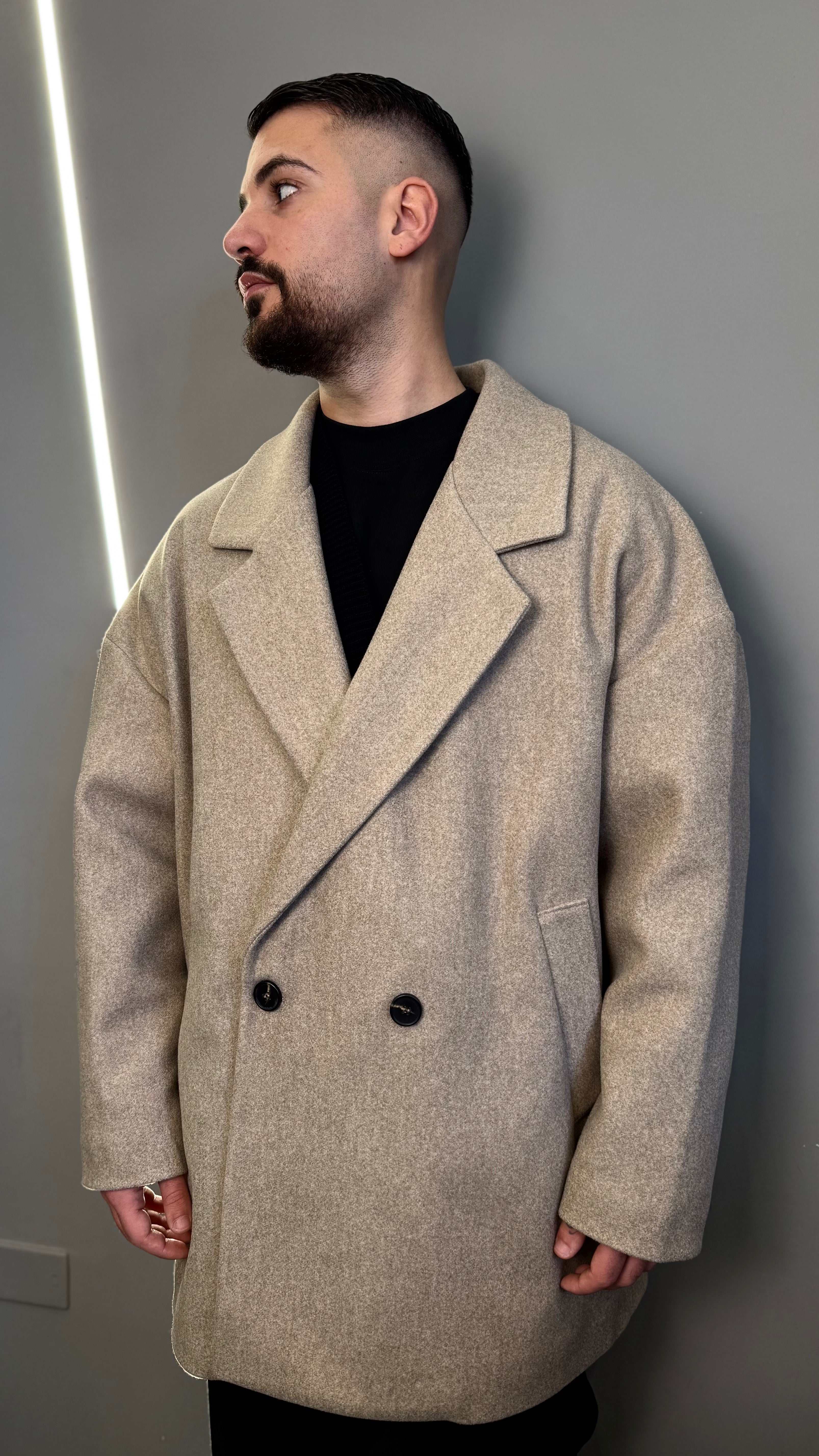 COAT OVERSIZE BEIGE