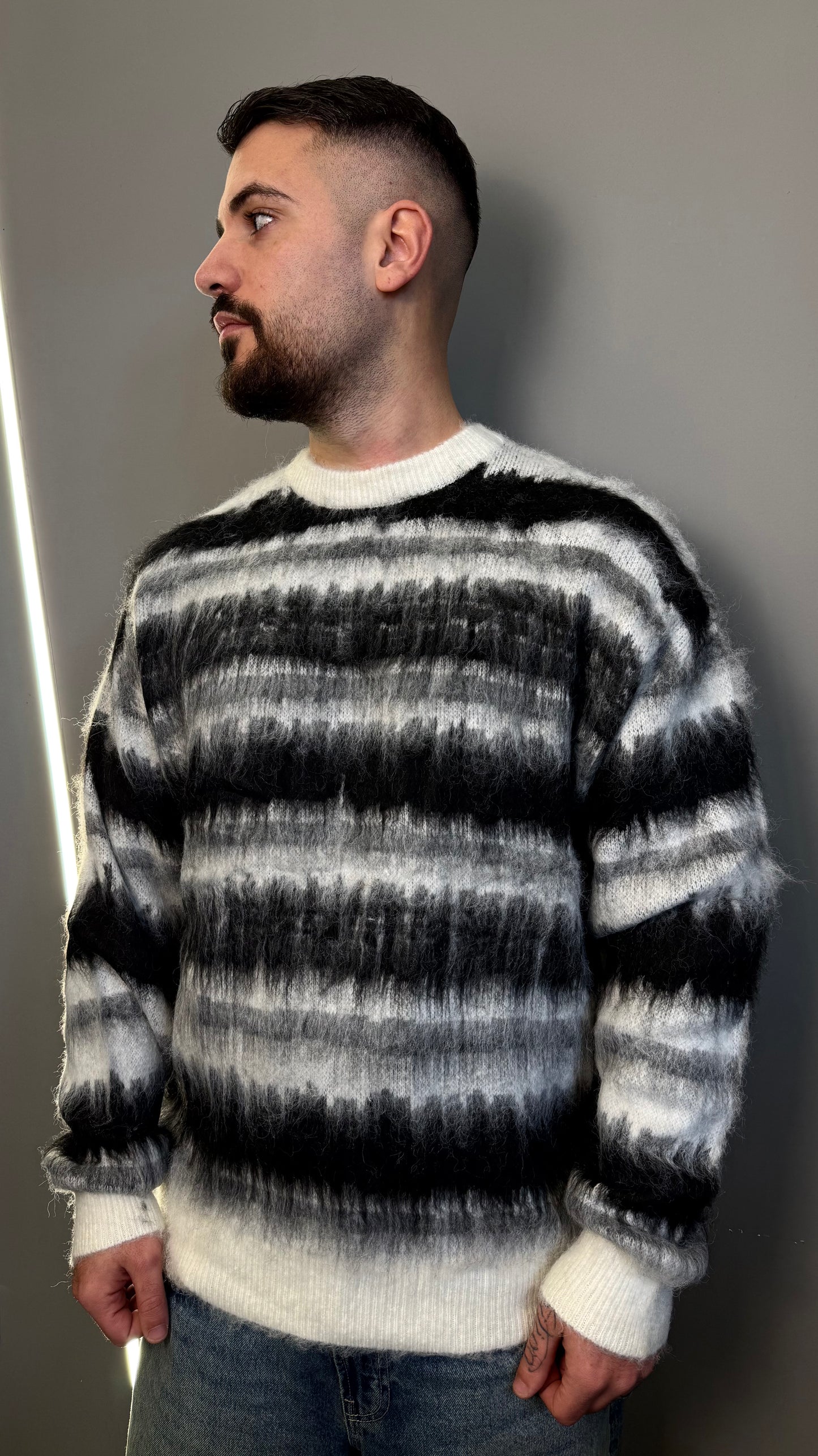 PULLOVER MOHAIR BLACK 86144