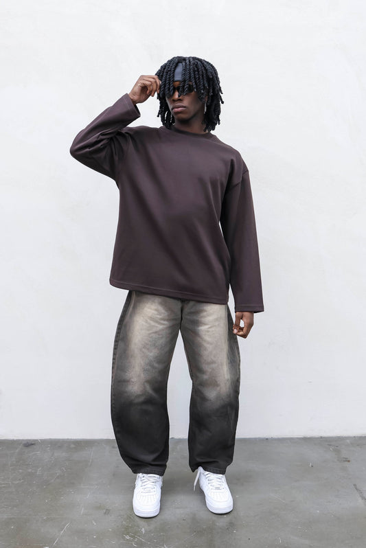 T-SHIRT LONGSLEEVE PERFECT BROWN