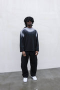 T-SHIRT LONGSLEEVE WASHED BLACK