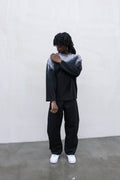 T-SHIRT LONGSLEEVE WASHED BLACK