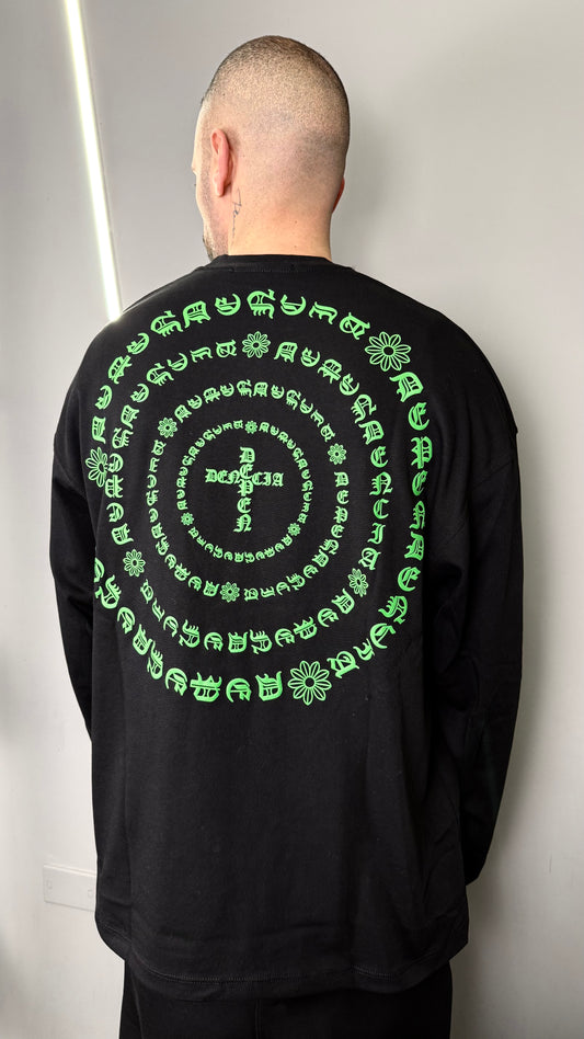 T-SHIRT LONGSLEEVE DEPENDENCIA BLACK RTB02