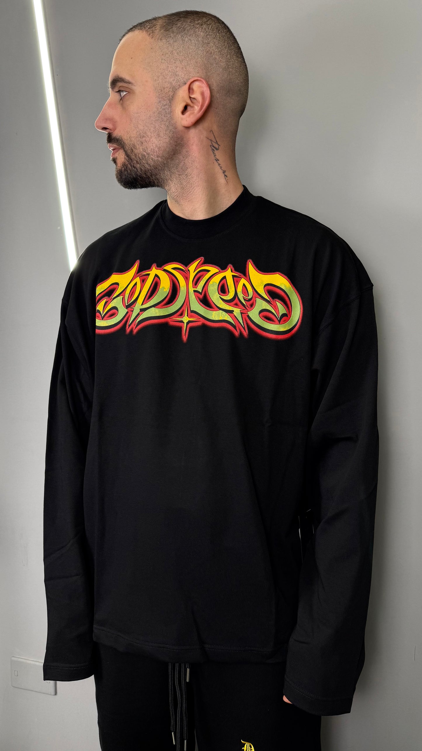 T-SHIRT LONGSLEEVE DEPENDENCIA BLACK RTB04