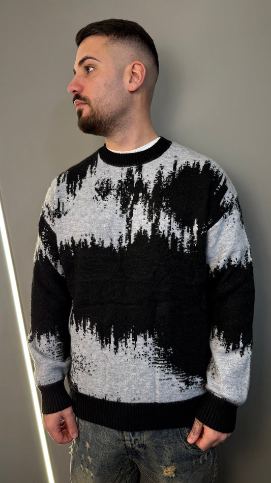 PULLOVER ABSTRACT GREY 86148