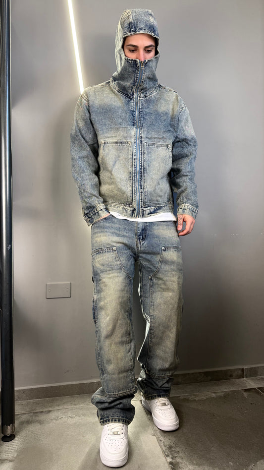 COORDINATO BALACLAVA DENIM
