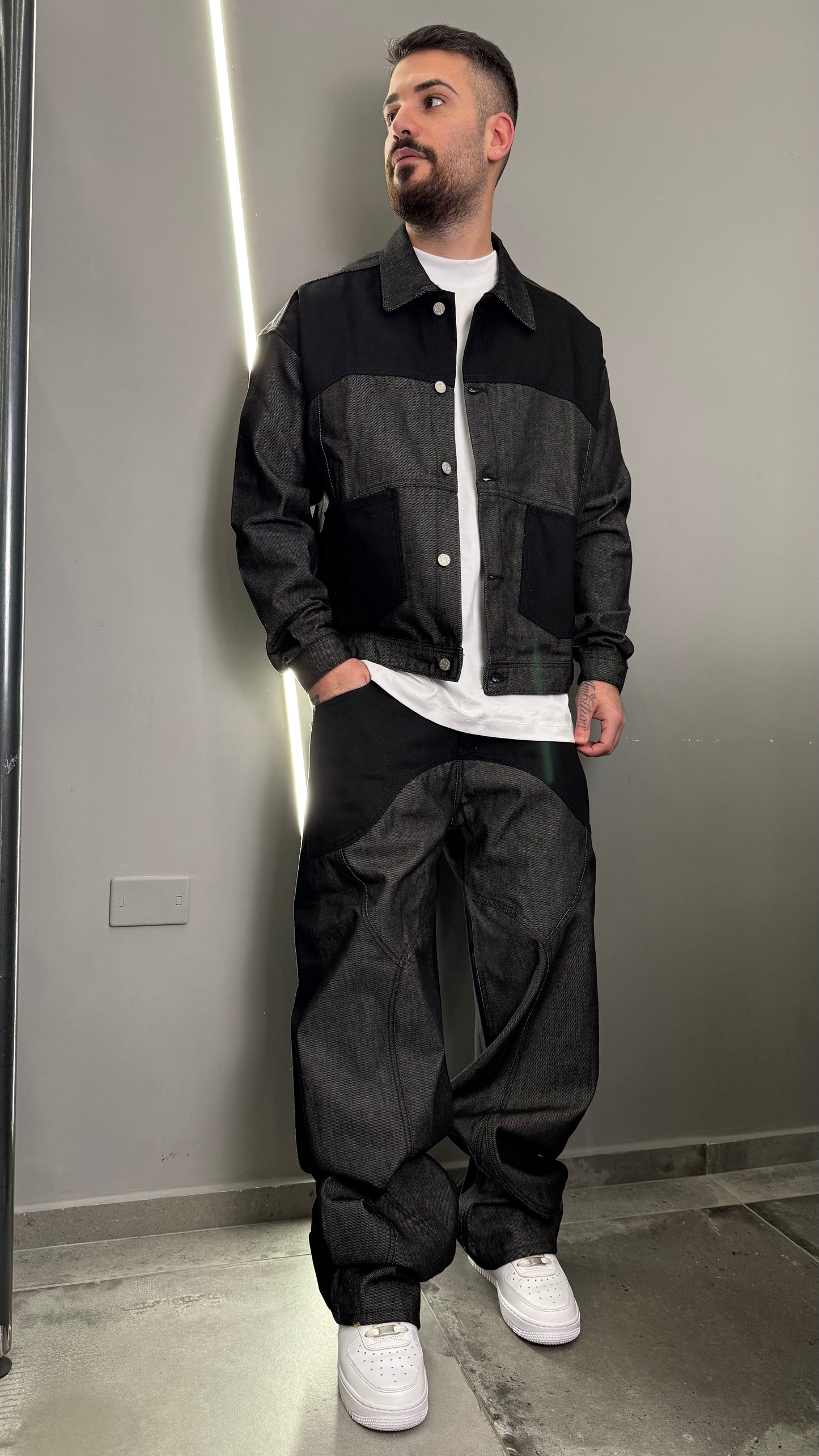 COORDINATO DOUBLE DENIM BNK BLACK