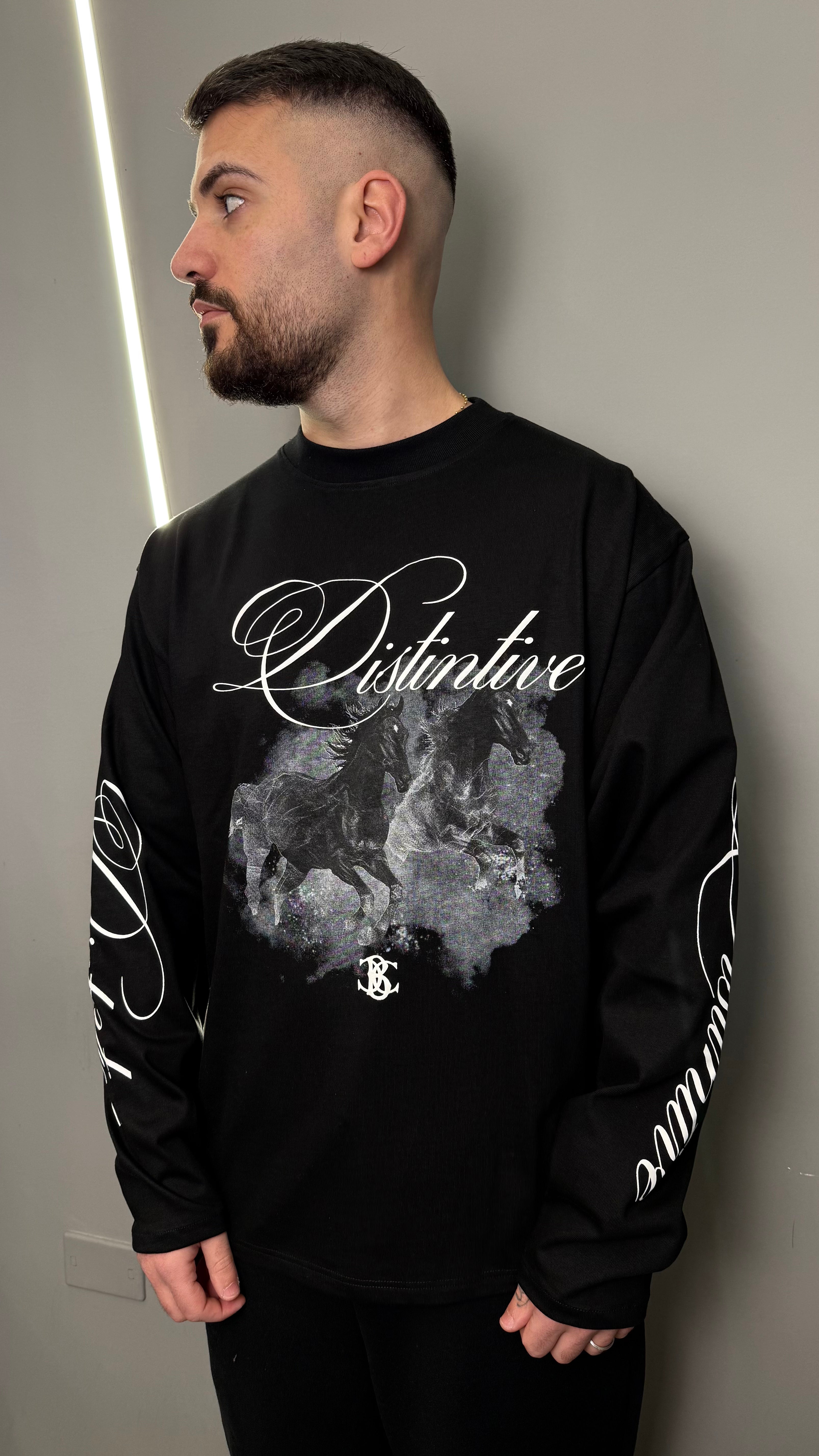 T-SHIRT HORSE BLACK CIRCUS BLACK