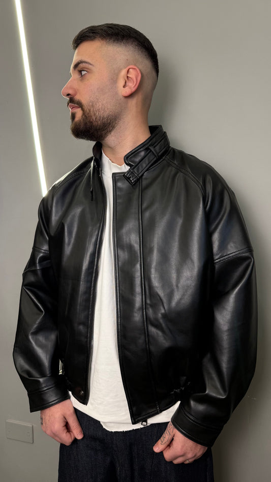 JACKET ECOLEATHER BLACK