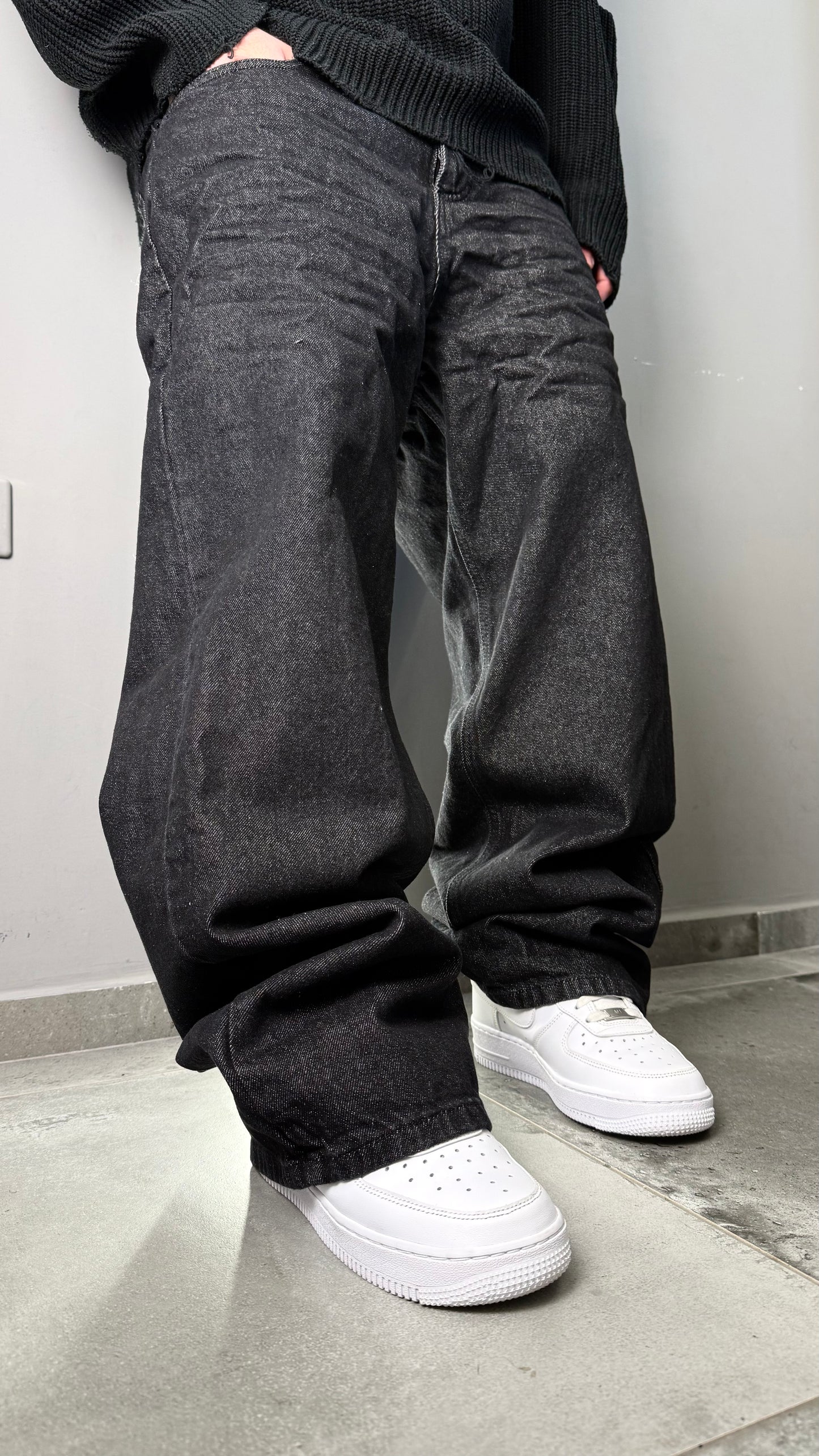 JEANS SUPERBAGGY DOUBLE BLACK CIANOTIC