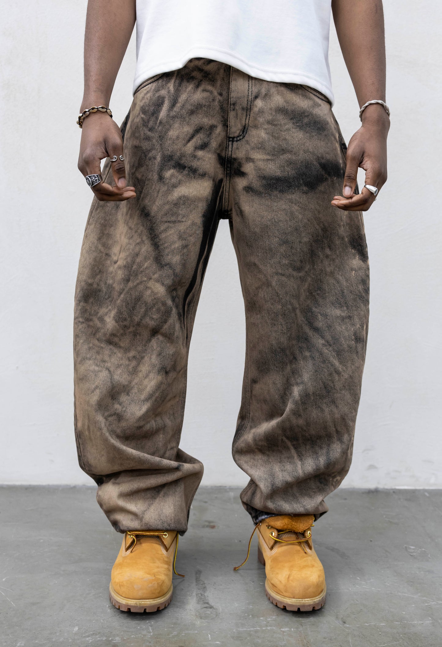 JEANS BALOON PRESENT BROWN