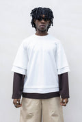 T-SHIRT DOUBLESLEEVE TRIPLE WHITE