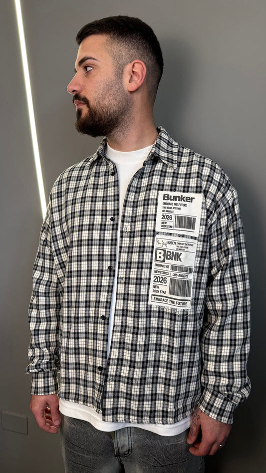 CAMICIA PATCH BNK BLACK