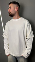T-SHIRT DEPENDENCIA RICAMO WHITE