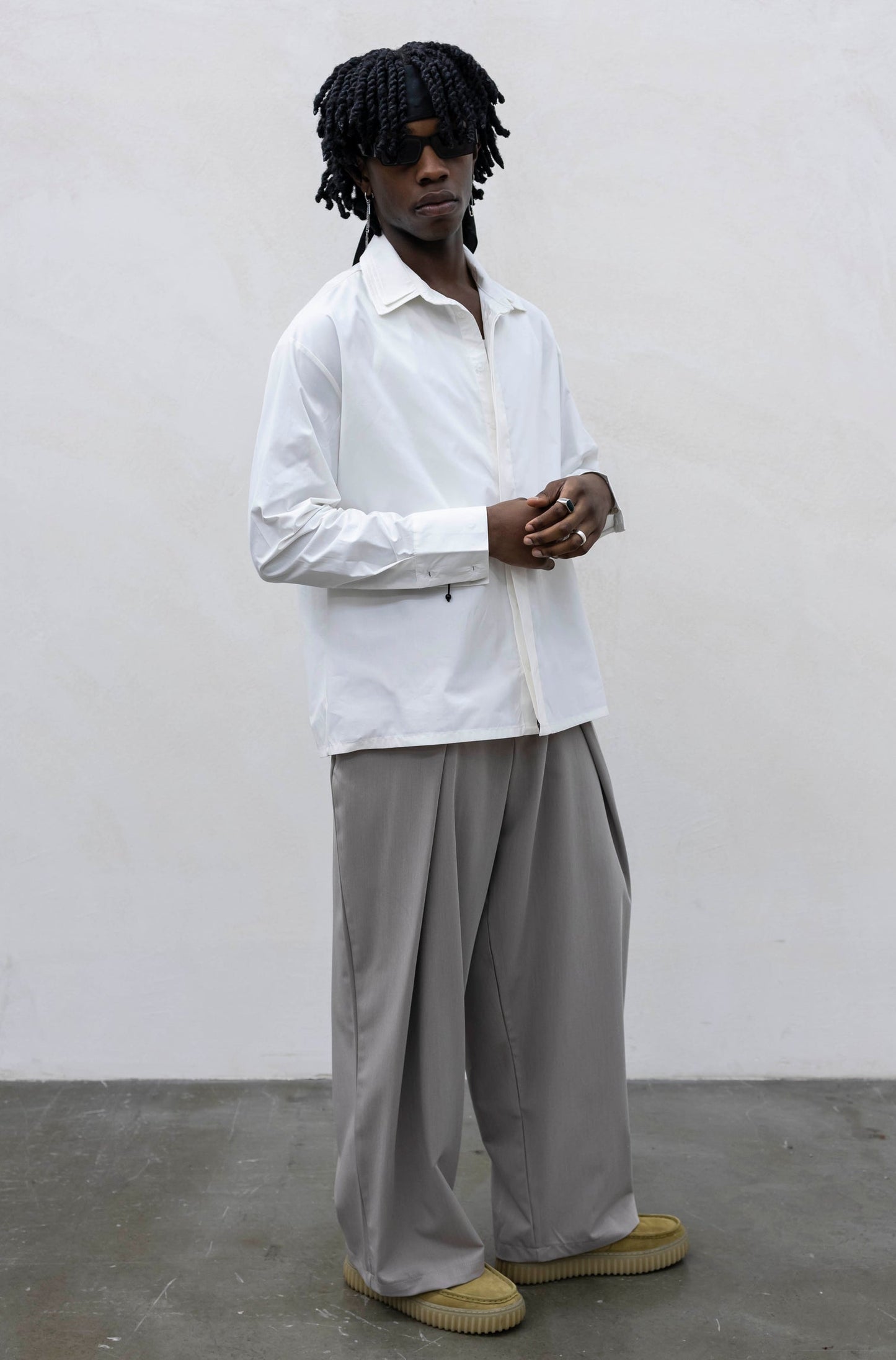 CAMICIA DOUBLE NECK WHITE