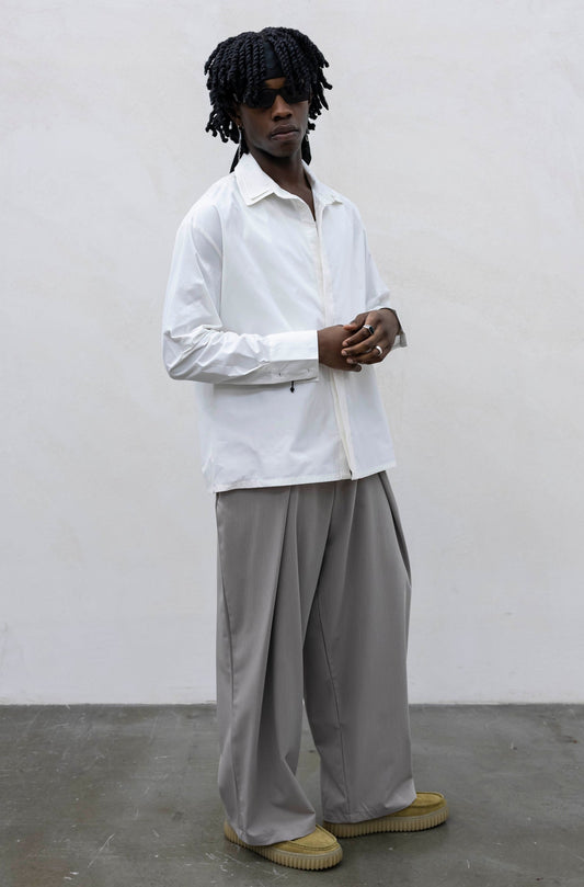 CAMICIA DOUBLE NECK WHITE