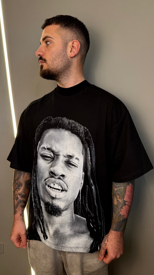 T-SHIRT FACE BLACK