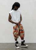 SHORTS MIMETICO ORANGE