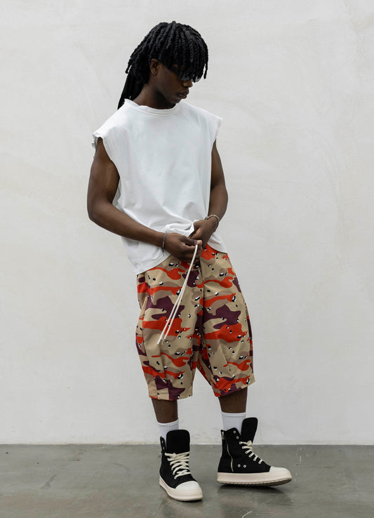 SHORTS MIMETICO ORANGE